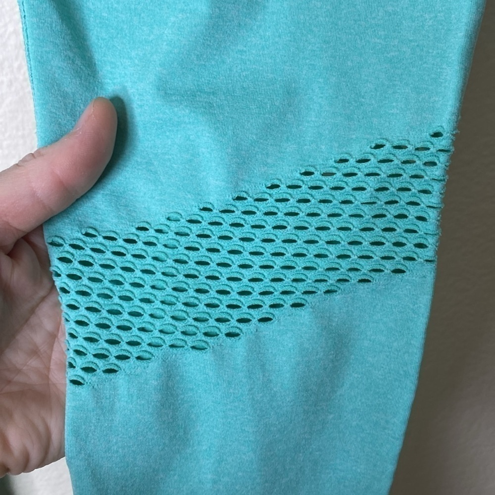 NVGTN leggings light teal women’s medium EUC - Picture 2 of 5